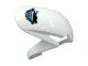 2007-2008 White Light Blue Glossy Black Honda CBR600RR Motorcycle Fairings