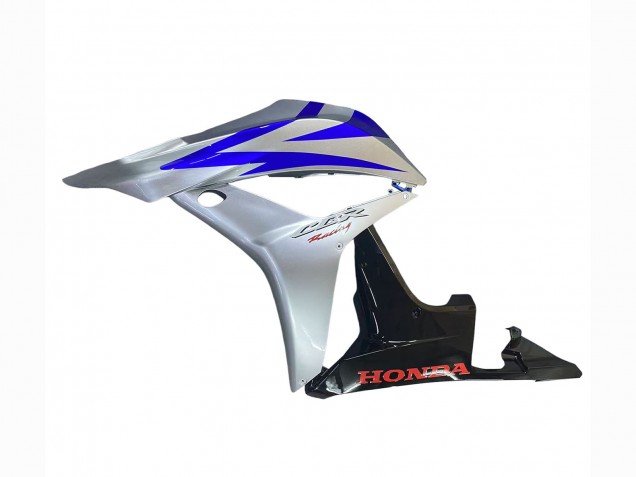 2007-2008 Silver Blue Glossy Black Racing Honda CBR600RR Motorcycle Fairings