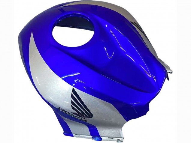 2007-2008 Silver Blue Glossy Black Racing Honda CBR600RR Motorcycle Fairings