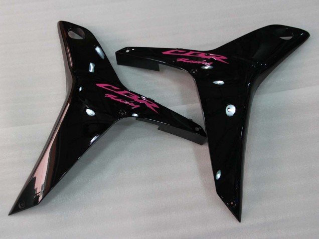 2007-2008 Pink Glossy Black Racing Honda CBR600RR Motorcycle Fairings