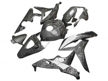 2007-2008 Black Forged Carbon Fiber Honda CBR600RR Motorcycle Fairings