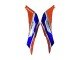2007-2008 Silver Blue Red HRC Honda CBR600RR Motorcycle Fairings