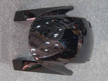 2007-2008 Glossy Black Orange Flame Honda CBR600RR Motorcycle Fairings