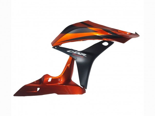 2007-2008 Orange Matte Black Honda CBR600RR Motorcycle Fairing