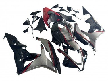 2007-2008 Silver Red Glossy Black Honda CBR600RR Motorcycle Fairings