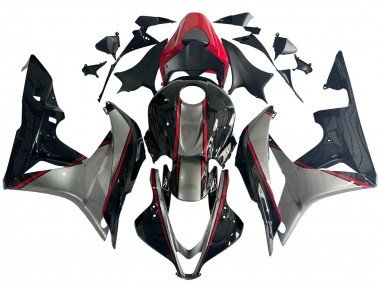 2007-2008 Silver Red Glossy Black Honda CBR600RR Motorcycle Fairings