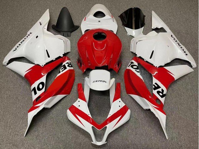 2007-2008 White Red Repsol Honda CBR600RR Motorcycle Fairings