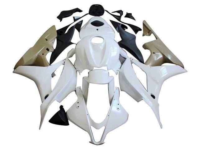 2007-2008 Silver White Honda CBR600RR Motorcycle Fairings