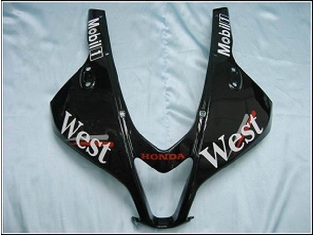 2007-2008 Glossy Black White West Honda CBR600RR Motorcycle Fairings