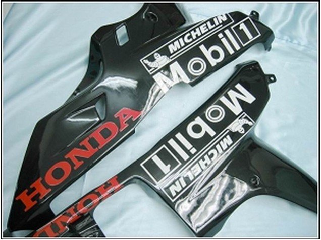2007-2008 Glossy Black White West Honda CBR600RR Motorcycle Fairings