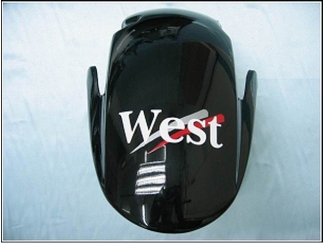 2007-2008 Glossy Black White West Honda CBR600RR Motorcycle Fairings