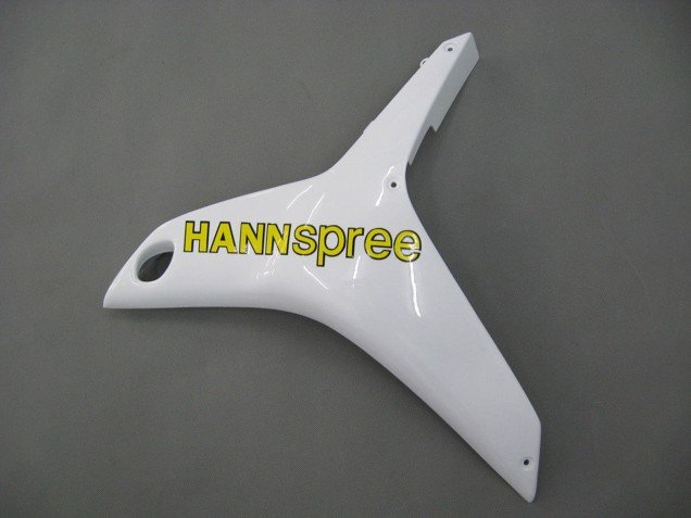 2007-2008 White Green Yellow Glossy Black Hannspree Honda CBR600RR Motorcycle Fairings