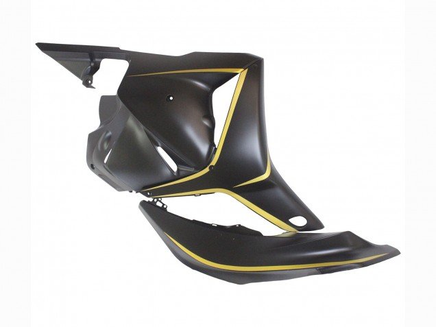 2009-2012 Matte Black Gold Honda CBR600RR Motorcycle Fairings