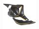 2009-2012 Matte Black Gold Honda CBR600RR Motorcycle Fairings