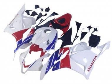 2009-2012 White Red Blue Honda CBR600RR Motorcycle Fairings