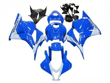 2009-2012 Blue White Honda CBR600RR Motorcycle Fairings