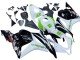 2009-2012 White Green Glossy Black Hannspree Honda CBR600RR Motorcycle Fairings