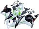 2009-2012 White Green Glossy Black Hannspree Honda CBR600RR Motorcycle Fairings