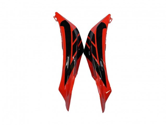2009-2012 Red Glossy Black Matte Black Stripe Honda CBR600RR Motorcycle Fairings