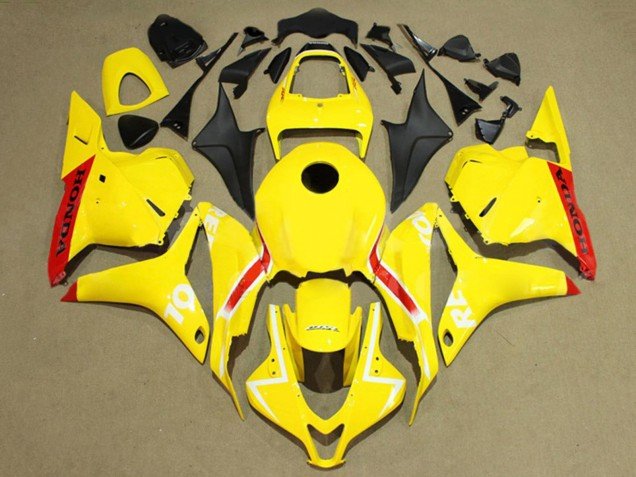 2009-2012 Yellow Red White Repsol Honda CBR600RR Motorcycle Fairings
