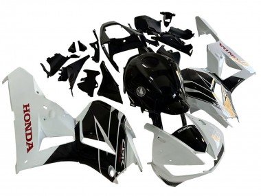 2013-2023 White Glossy Black Honda CBR600RR Motorcycle Fairing Kits