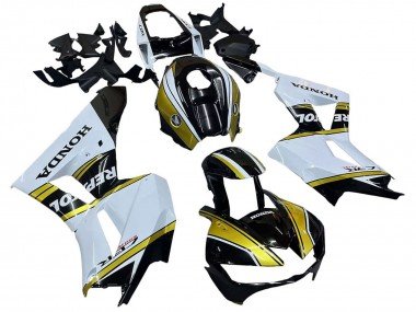 2013-2023 White Gold Glossy Black Repsol Honda CBR600RR Motorcycle Fairings