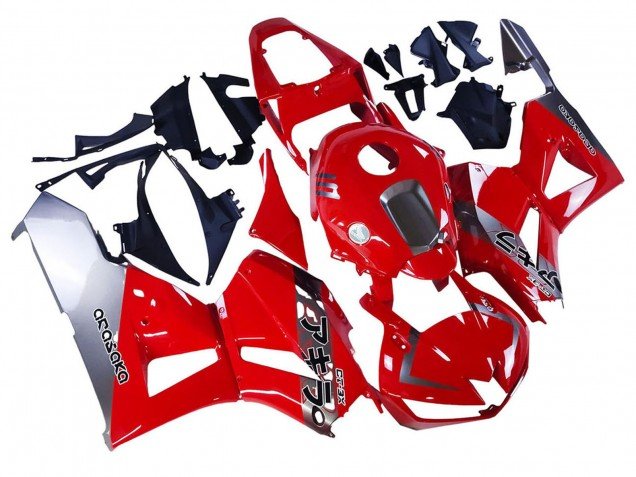 2013-2023 Silver Red Honda CBR600RR Motorcycle Fairings