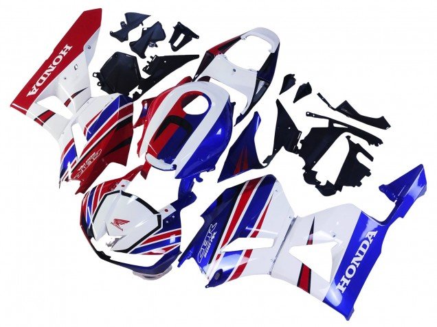 2013-2023 White Red Blue Honda CBR600RR Motorcycle Fairing