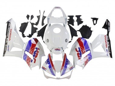 2013-2023 White Red Blue HRC Honda CBR600RR Motorcycle Fairing