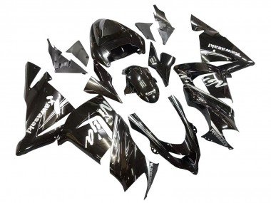 2004-2005 Glossy Black Ninja Kawasaki ZX10R Motorcycle Fairings