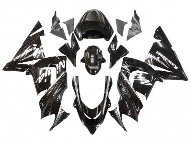 2004-2005 Glossy Black Ninja Kawasaki ZX10R Motorcycle Fairings