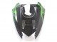 2004-2005 Black with Green Flame Ninja Kawasaki ZX10R Motorcycle Fairings