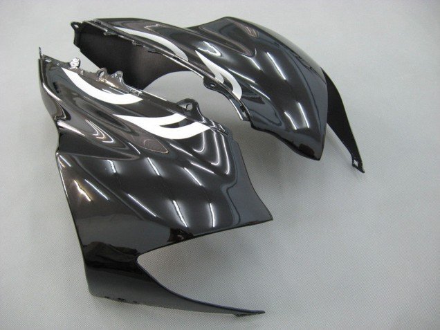 2004-2005 Black White Kawasaki ZX10R Motorcycle Fairings