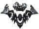 2004-2005 Glossy Matte Black Ninja Kawasaki ZX10R Motorcycle Fairings