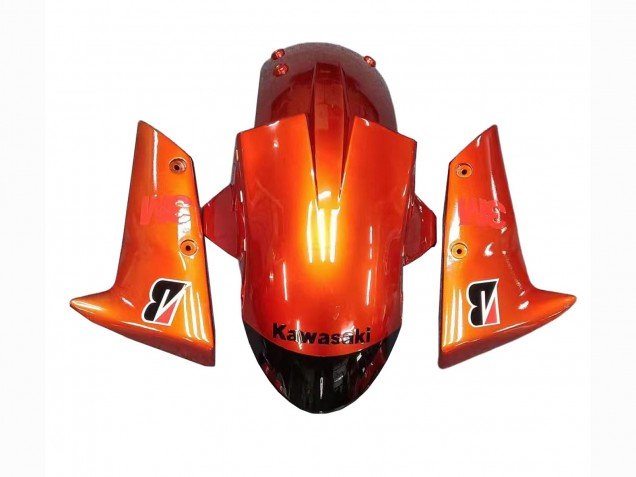 2004-2005 Burnt Orange Black Monster Elf Kawasaki ZX10R Motorcycle Fairings