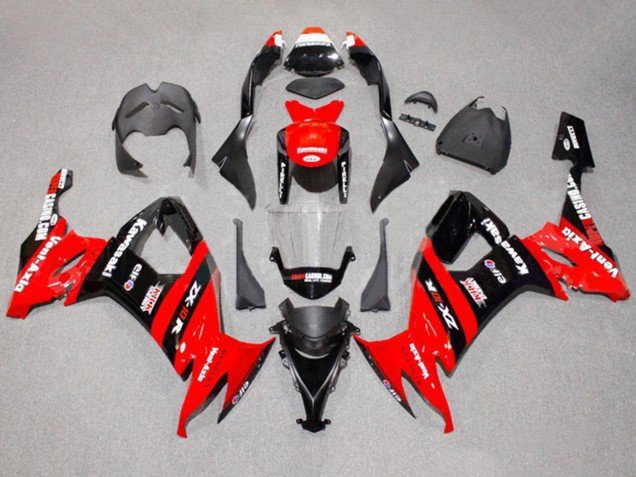 2008-2010 Red Black Kick Elf Kawasaki ZX10R Motorcycle Fairings