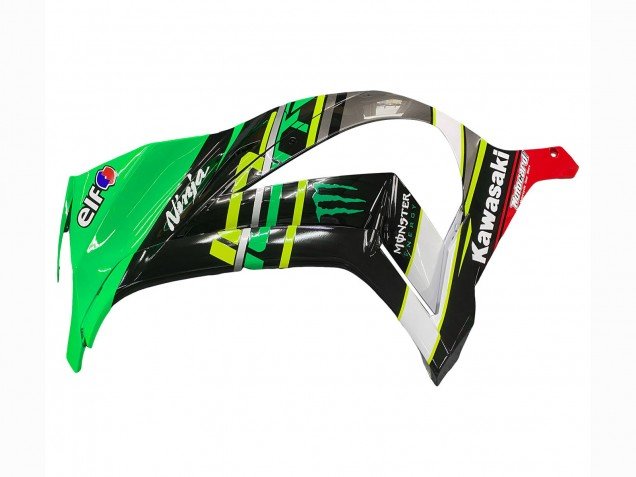 2011-2015 Green Yellow Black White Elf Monster Kawasaki ZX10R Motorcycle Fairings