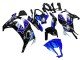 2011-2015 Blue White Glossy Black Kawasaki ZX10R Motorcycle Fairings