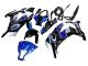2011-2015 Blue White Glossy Black Kawasaki ZX10R Motorcycle Fairings