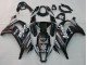2011-2015 Glossy Black White Elf Snow Decal Kawasaki ZX10R Motorcycle Fairings