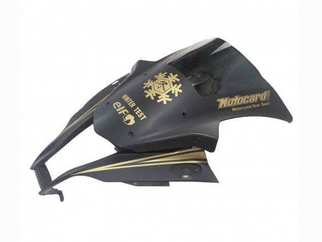 2011-2015 Matte Black Gold Snow Elf Kawasaki ZX10R Motorcycle Fairings
