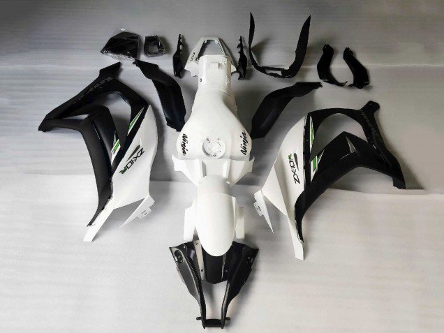 2011-2015 White Matte Black Green Decals Kawasaki ZX10R Motorcycle Fairings