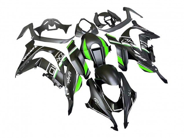 2016-2020 Matte Black Green White Ninja Kawasaki ZX10R Motorcycle Fairings