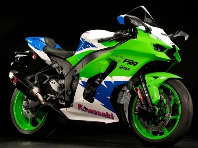 2021-2025 White Green Blue Black Kawasaki ZX10R Motorcycle Fairings