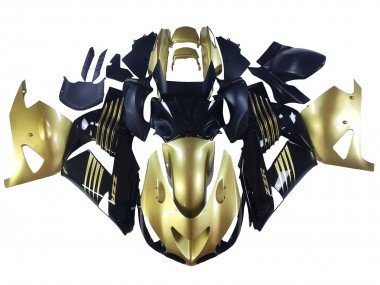 2006-2011 Gold Black Kawasaki ZX14R ZZR1400 Motorcycle Fairings