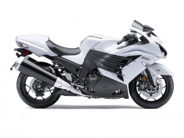 2012-2024 White Matte Black Kawasaki ZX14R ZZR1400 Motorcycle Fairings