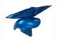 2003-2004 Blue White Red Shark Kawasaki ZX6R Motorcycle Fairings