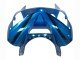 2003-2004 Blue White Red Shark Kawasaki ZX6R Motorcycle Fairings