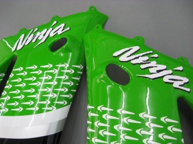 2003-2004 Green White Black Elf Bridgestone Kawasaki ZX6R Motorcycle Fairings