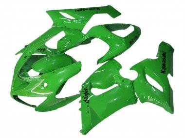 2005-2006 Green Kawasaki ZX6R Motorcycle Fairings